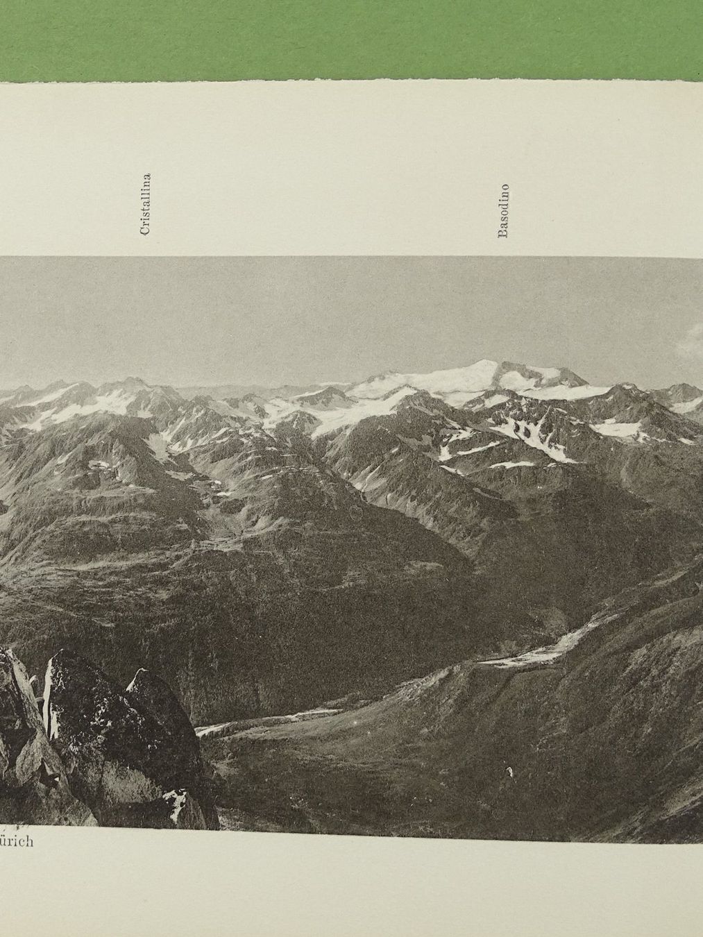 Cartine & Atlanti: PANORAMA VOM PIZ LUCENDRO 1904 – Usato da Grüningen venduto da Kartensammler 1