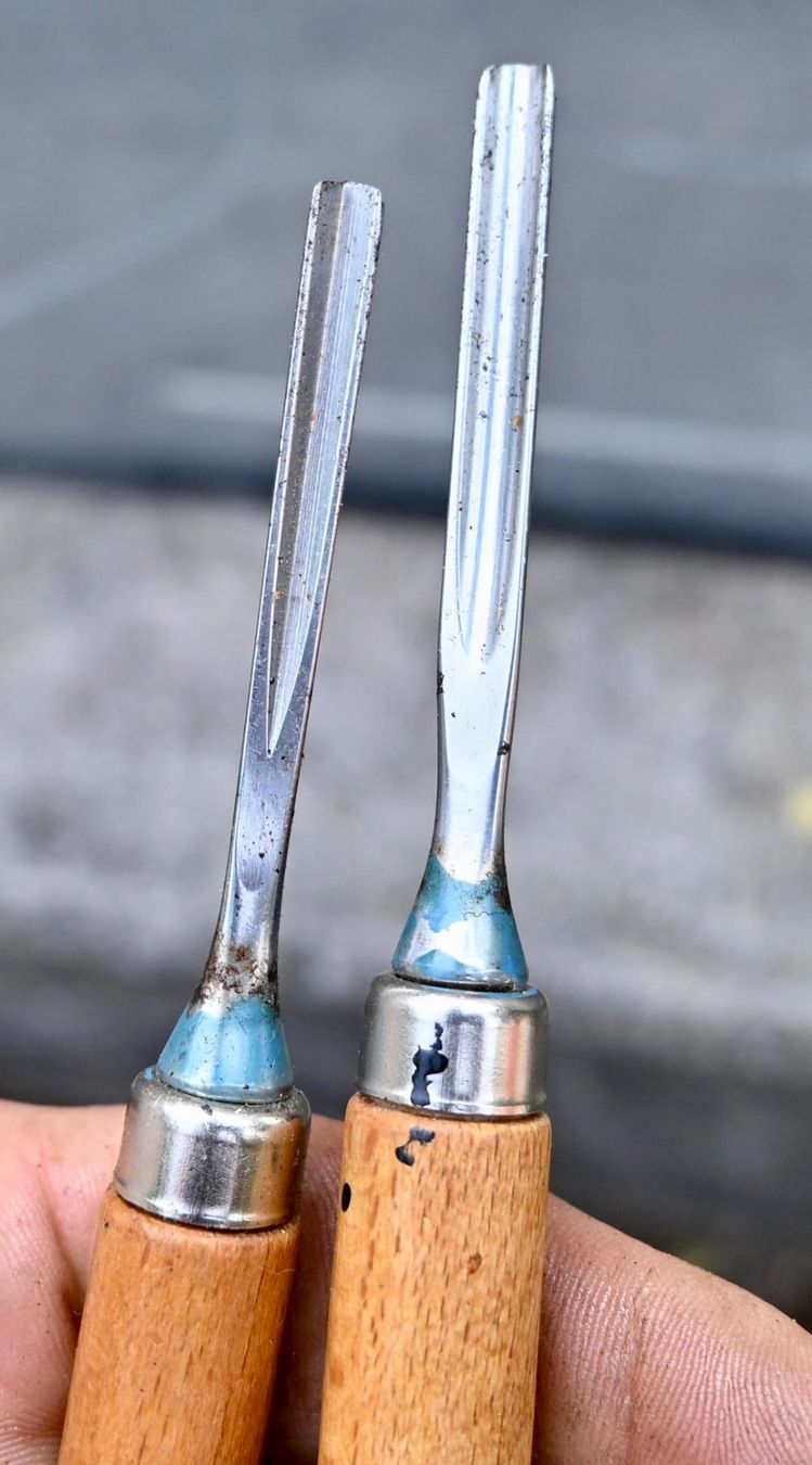 Tutti gli attrezzi: 2 VINTAGE Hohlmeissel klein – Usato da Pfaffhausen venduto da mono_rec 1