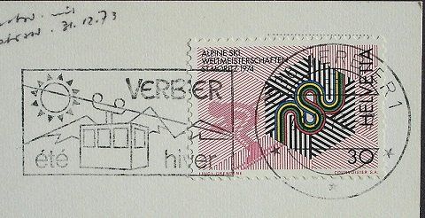 Cartoline postali: VERBIER Vue aérienne – Usato da Jona venduto da philajona 1