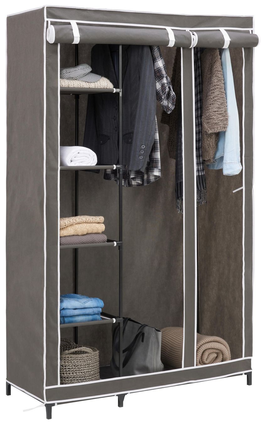 Schränke: Stoffschrank grau 110x178x46cm – Neu (gemäss Beschreibung) aus Hombrechtikon von Mabukay