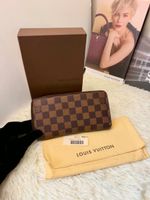 Louis Vuitton Zippy Geldbörse Damier Ebene y2013