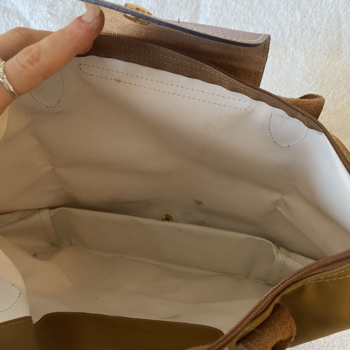 Longchamp Borse da donna: Sac cabas Longchamp Le Pliage camel M – Usato da Givisiez venduto da dor_xb9k 2