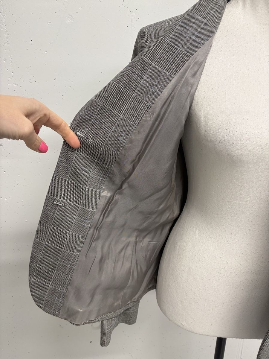 Jacken: Bernies Blazer Gr. 38, kariert grau schwarz – Neu (gemäss Beschreibung) aus Regensdorf von secondchancefashion 5