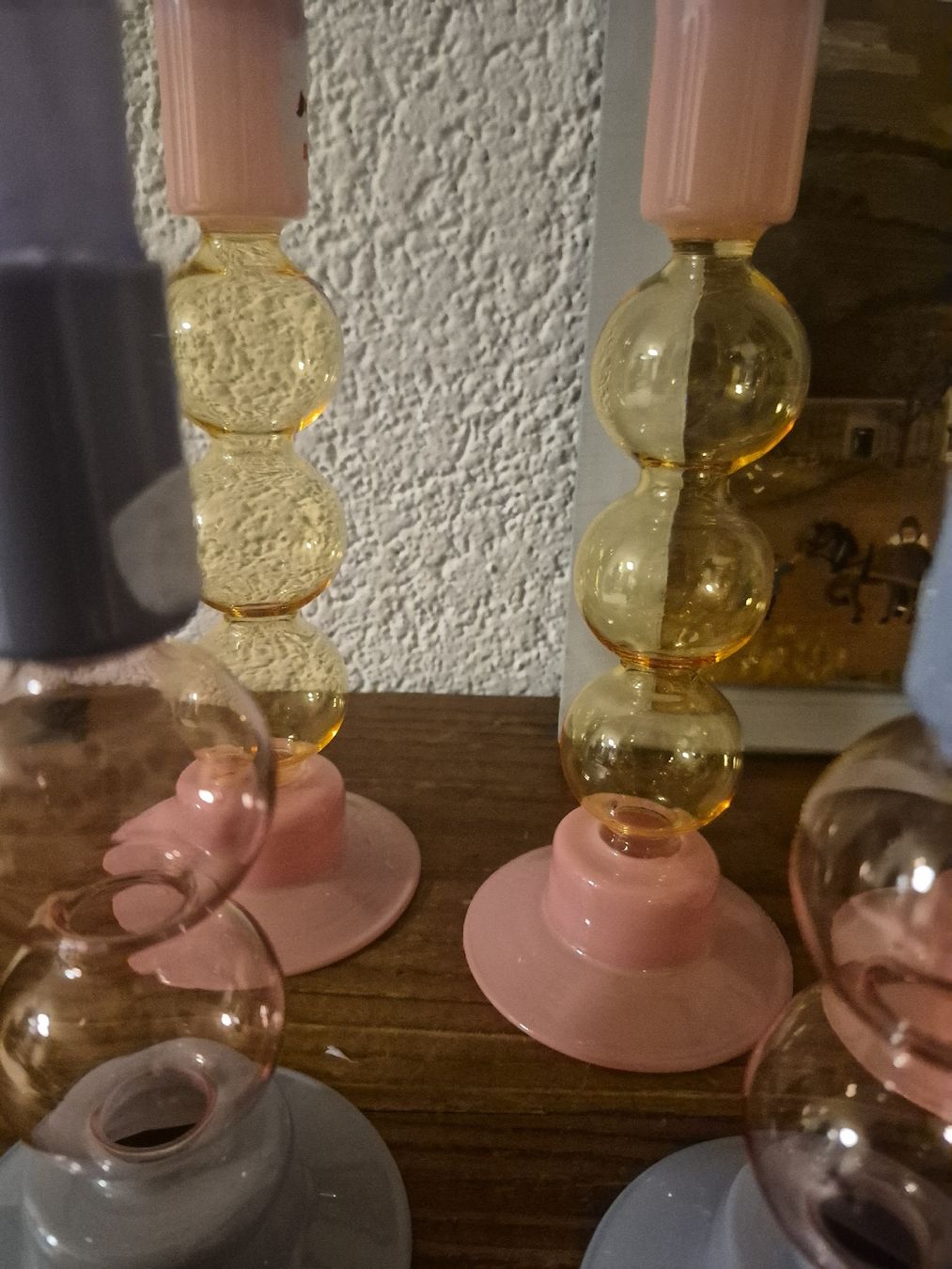 Portacandele: 7 Kerzenständer Glas / Bubbles – Usato da Frauenfeld venduto da mel_2gqy 2