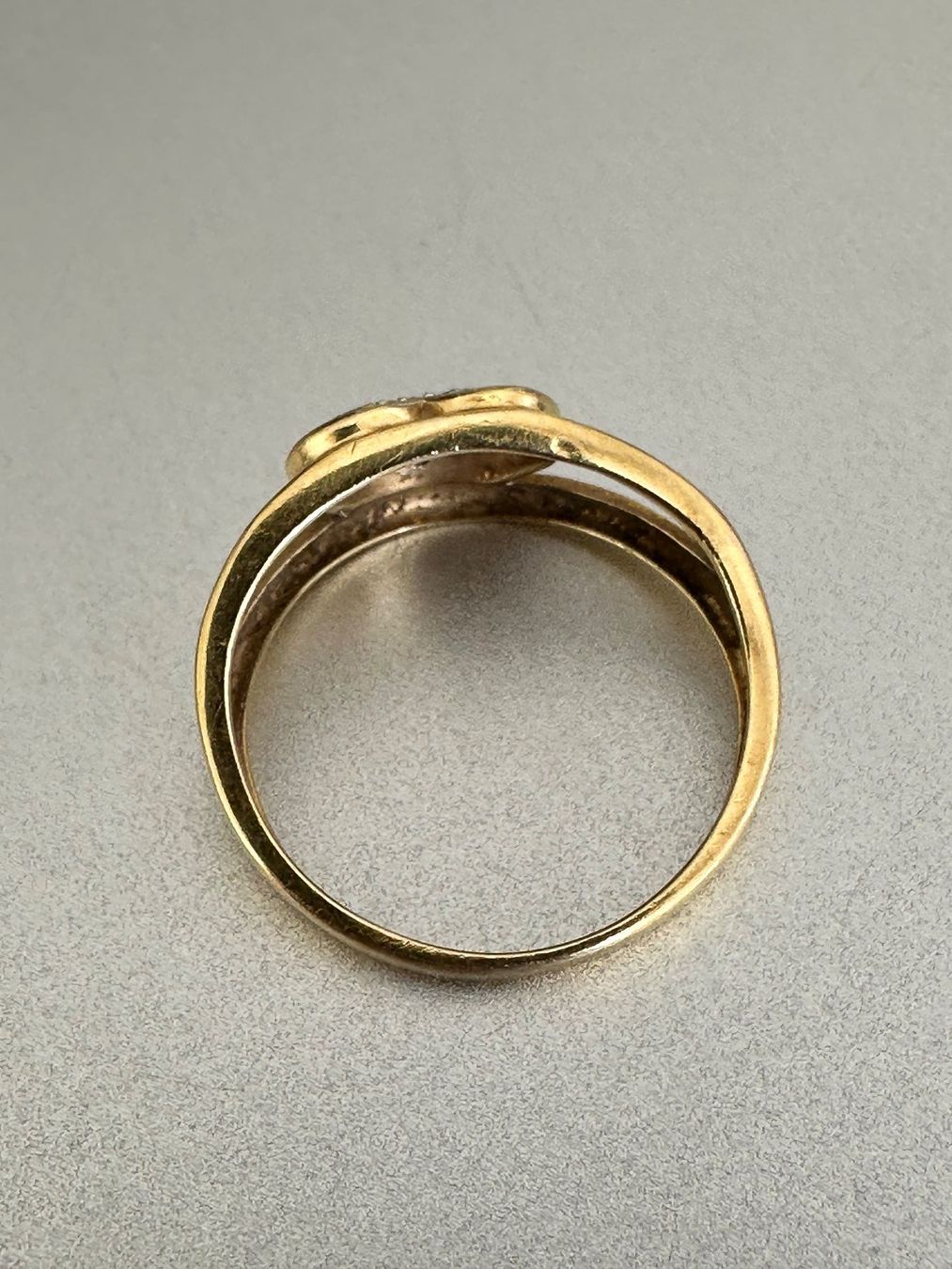 Anelli: Vintage 18K Gold Ring: 55-56 – Usato da Onex venduto da Antiqueshow 3