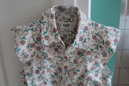 Claudie Pierlot blouse avec lin/Bluse mit Leinen - 38 - NEU