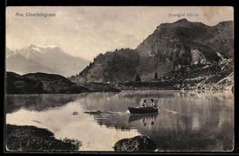 AK Oberblegisee, Ruderboot vor dem Kneugrat