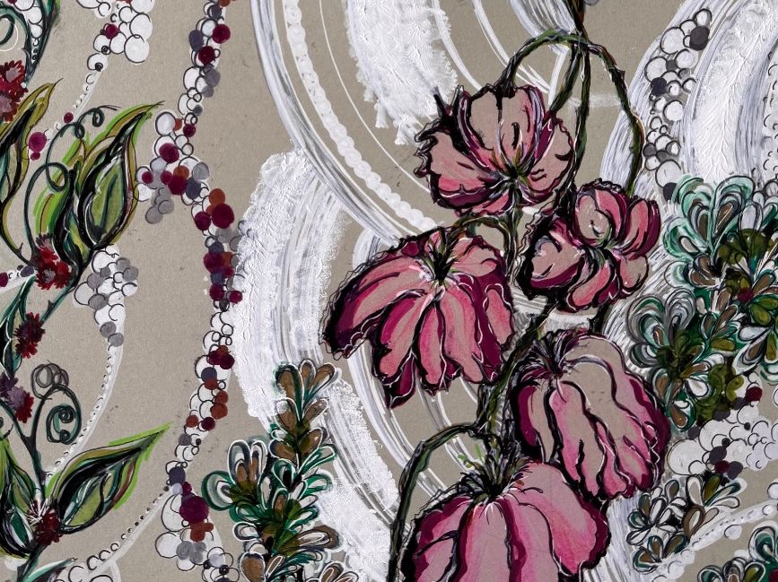 Dipinti: Gemälde: Abstrakte Blumenkunst, Original, Unikat! – Usato da Uster venduto da mef_6qpg 2
