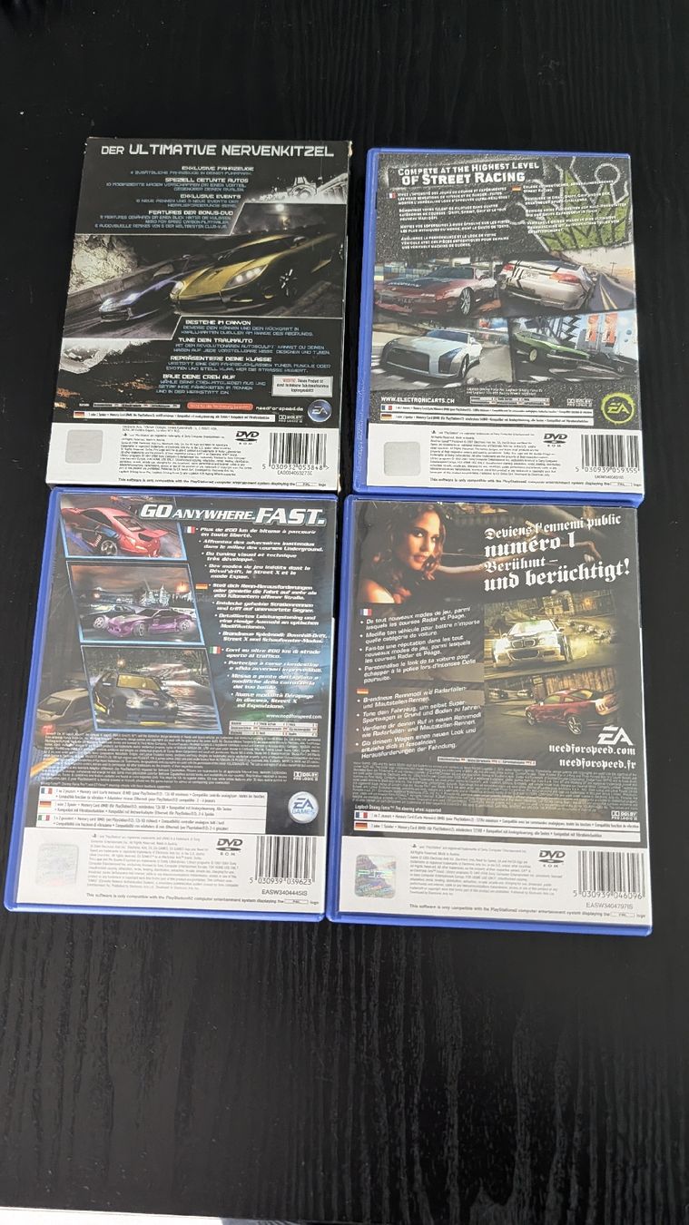 Giochi: need for Speed PS2 Sammlung – 4 Spiele – Usato da Bäch SZ venduto da ram_sy9m 1