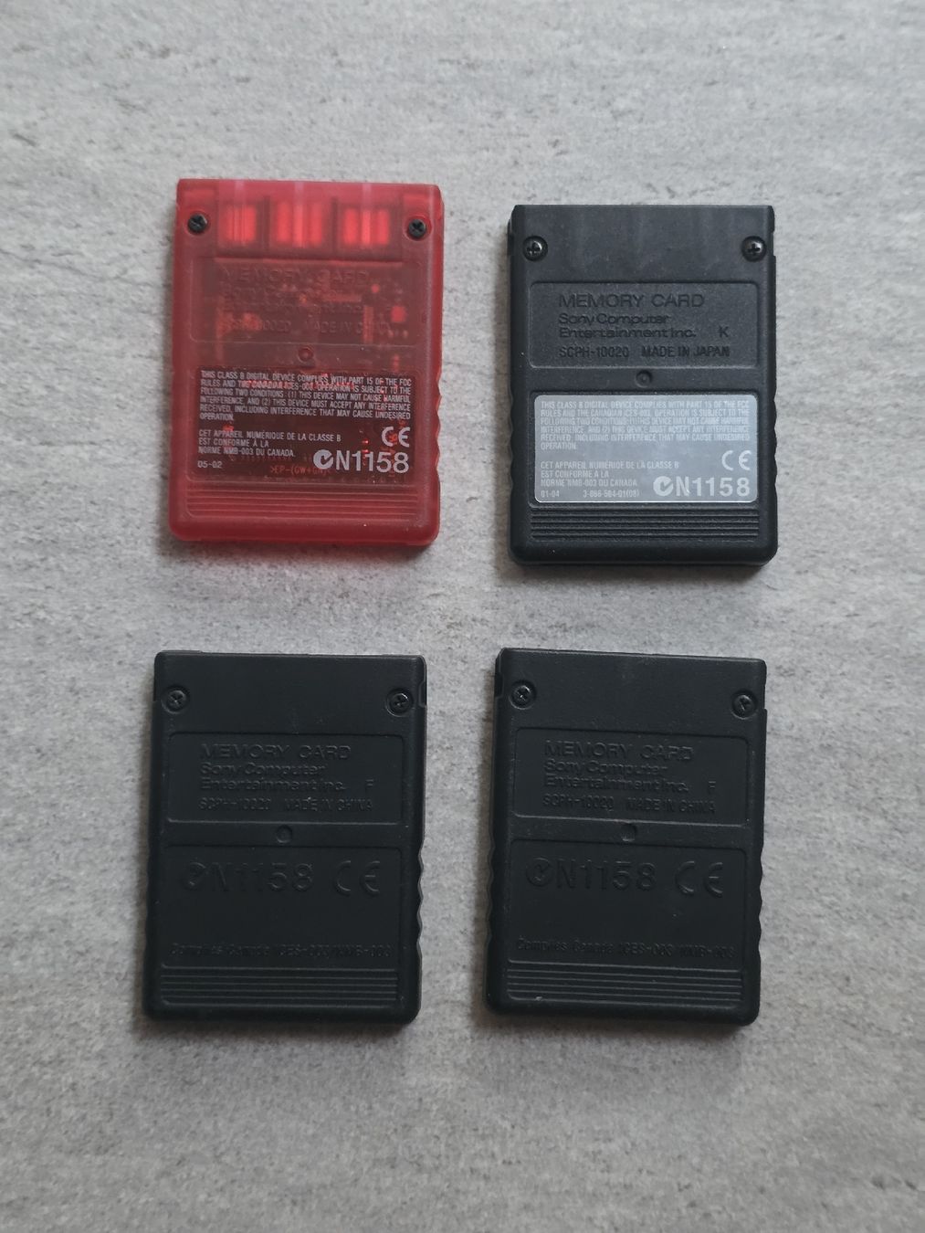 Sony Memory Units & Memory Cards: PlayStation 2 Memory Cards 4 Stk. 8MB  – Defekt aus Münchenbuchsee von RipiRip 1