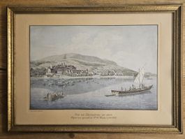 Antiker Stich: Neuchâtel 1820 - F. W. Moritz