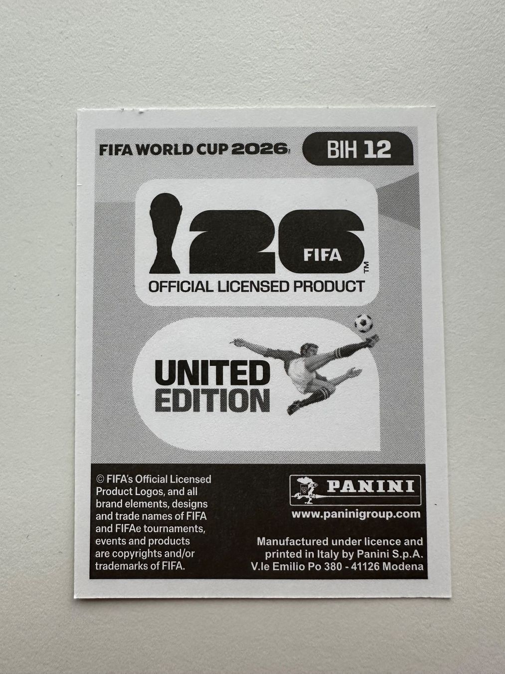 Panini Sammelbilder & Trading cards: Ivan Basic Panini Sticker 2026 WM BIH 12 – Neu (gemäss Beschreibung) aus Zürich von karsumpel11 1