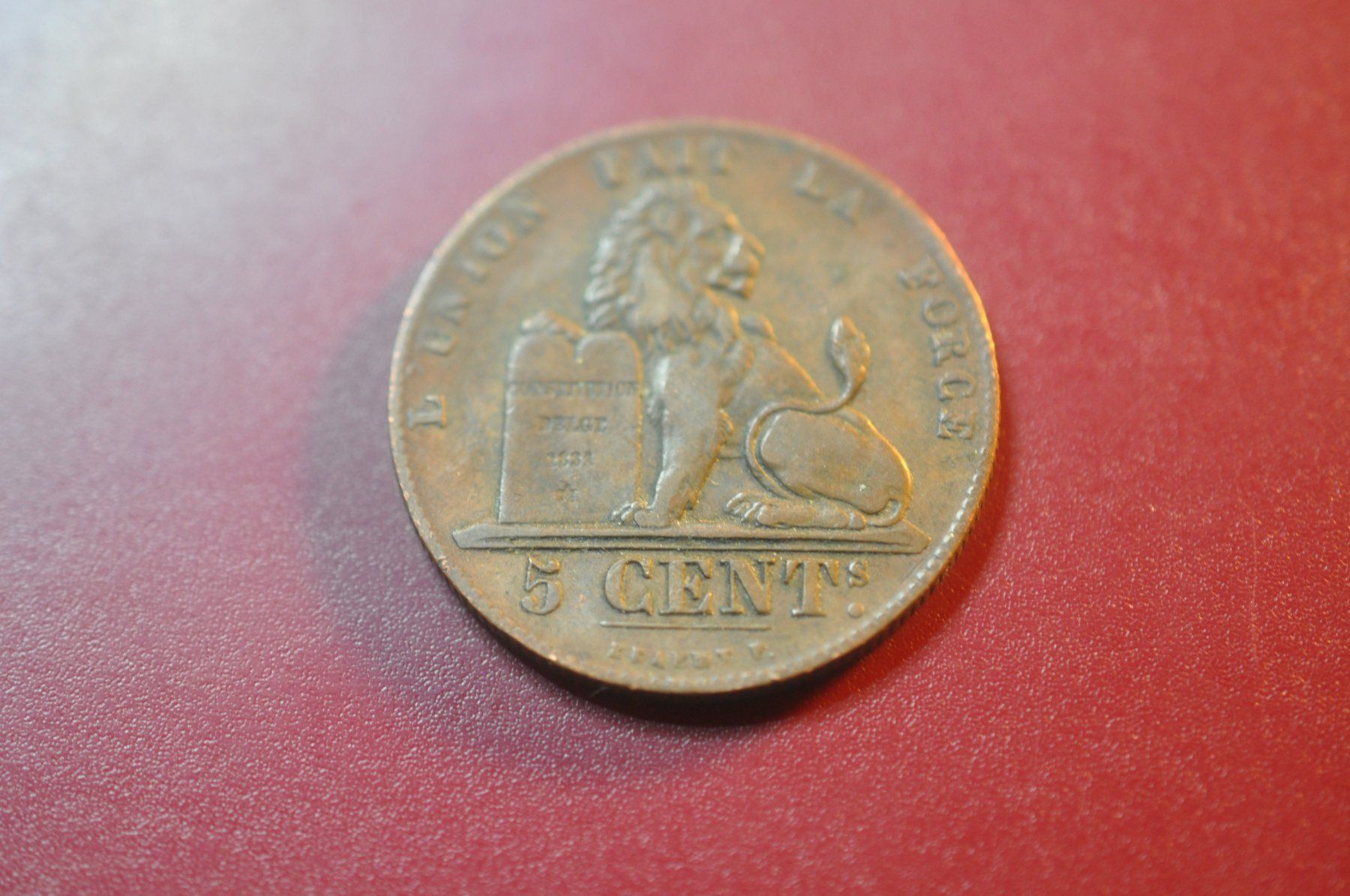 Tutti le monete: Belgique 5 centimes 1856 – Usato da Moutier venduto da Phillegrec 1