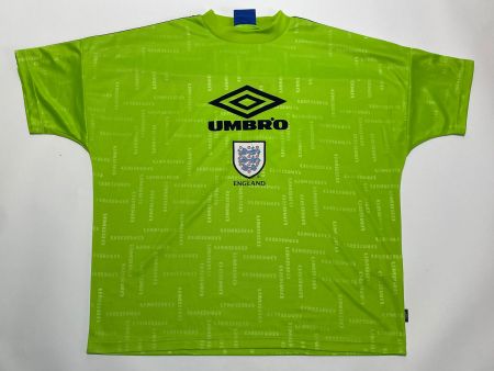 97-99 UMBRO ENGLAND TRAINING FOOTBALL JERSEY XL