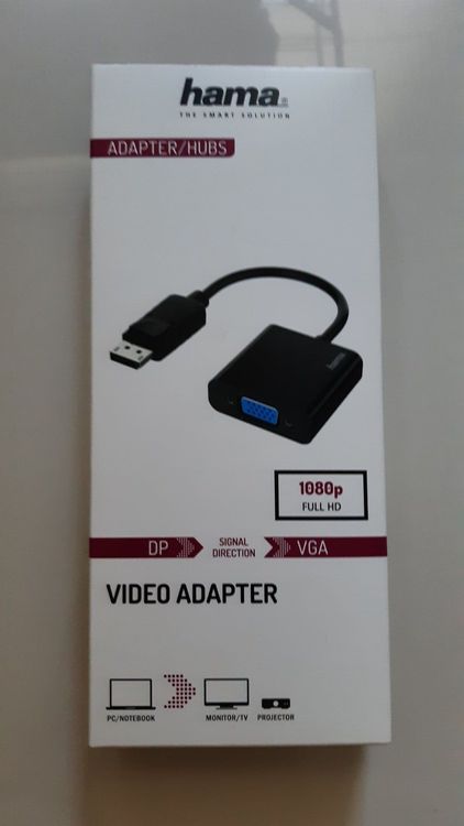 Lecteurs & Adaptateurs: Hama Video-Adapter, DisplayPort-Stecker – Neuf avec emballage d'origine à Rheineck par pssesolnet 1