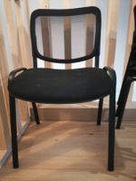 Chaise de bureau noire lot de 4 complet