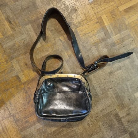 Antike Ledertasche, Umhängetasche Vintage Tasche SBB ? PTT ?