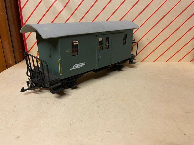 LGB Modellini di ferrovie: Gepäckwagen der RhB Eigenbau auf LGB Basis – Usato da Rudolfstetten venduto da Rrst1968 1