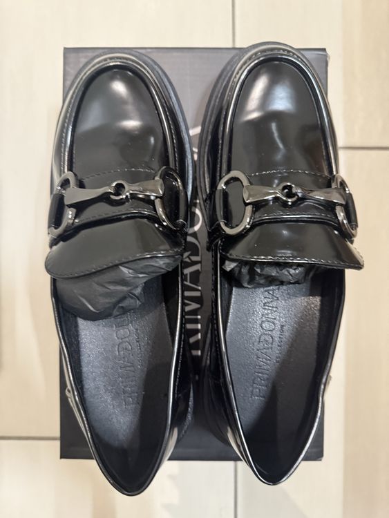 Francesine Eleganti Tacco 3.5 Cm Mocassino Donna QUEEN HELENA Mocassini Con Fibbia Donna Fancesine Casual Francesine Donna Mocassini Stile Preppy Retrò - 12