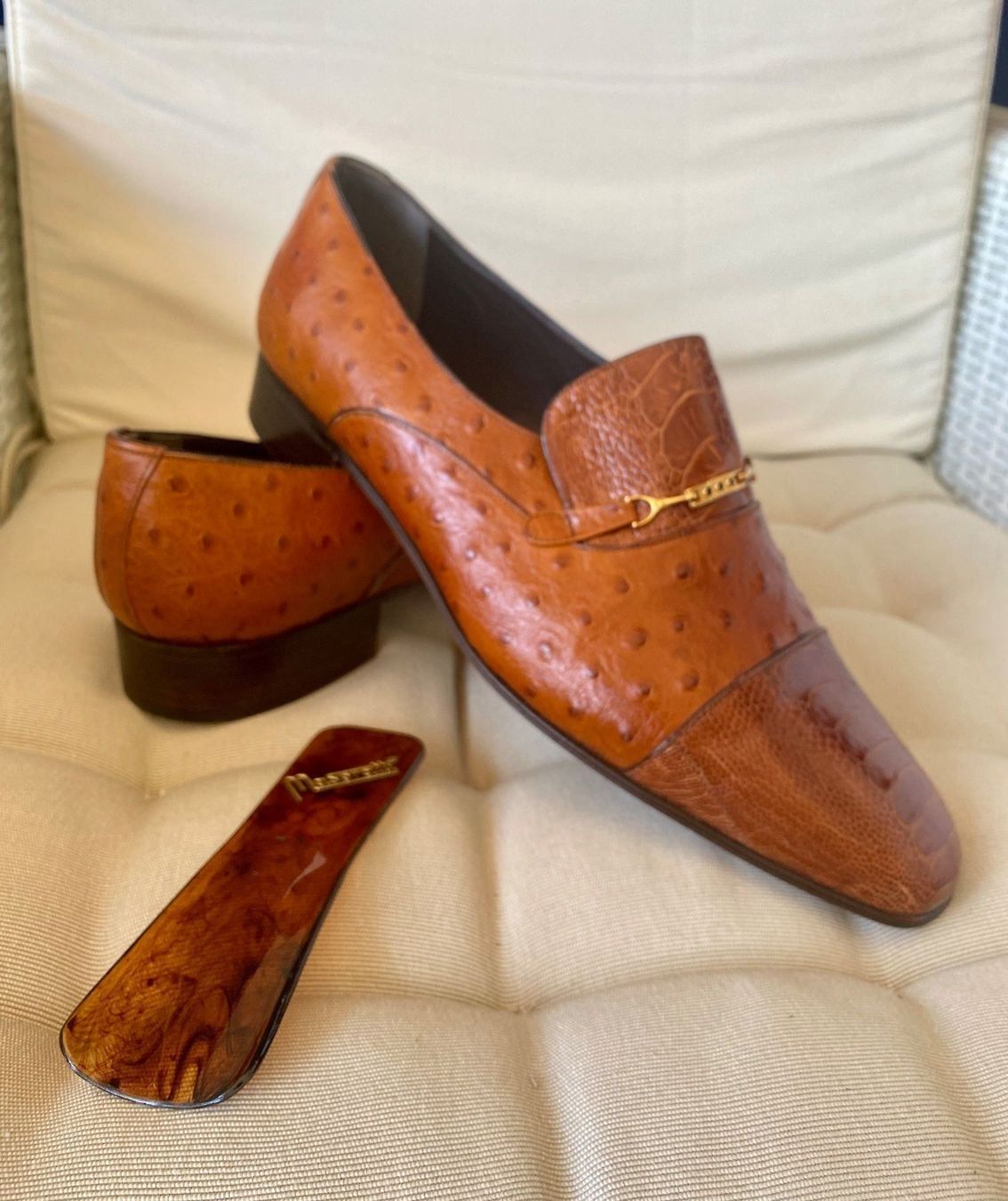 Herrenschuhe: Moccasin Ostrich leather handmade NEW!!! – Neu (gemäss Beschreibung) aus Zürich von NNK28 5