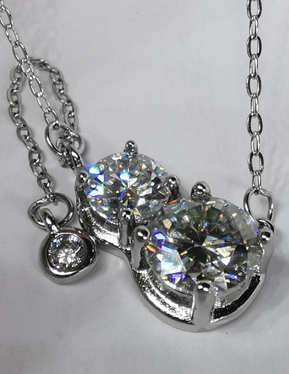Catenine: Collier argent diamants de moissanite de 1,5 ct certifiés – Nuovo e nell'imballaggio originale da Reconvilier venduto da Tsma67 4