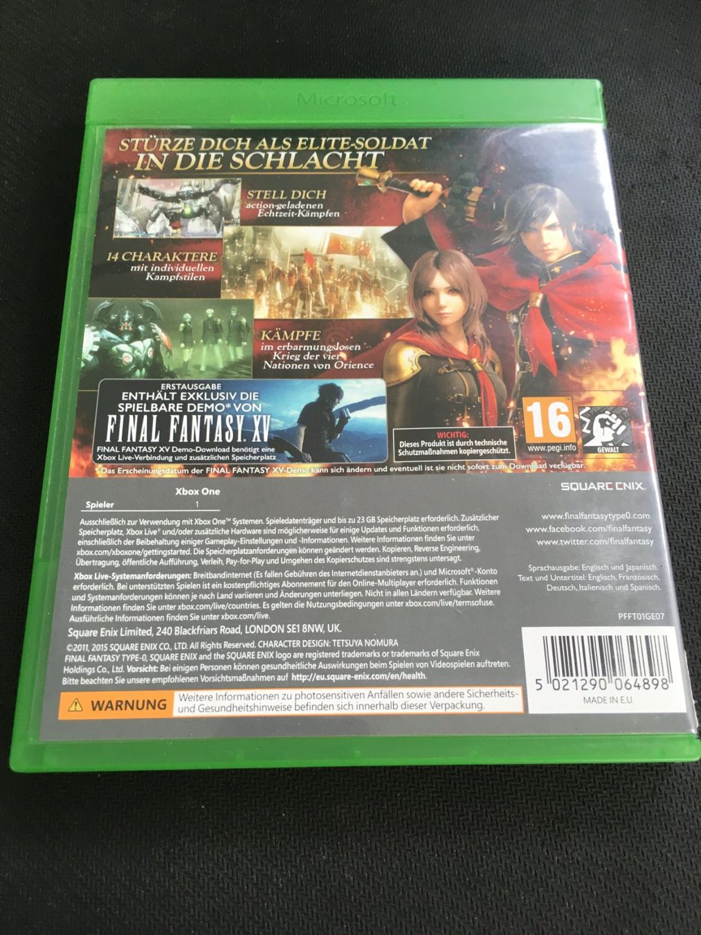 Microsoft Giochi: Final Fantasy Type-0 HD - Xbox One – Usato da St.Gallen venduto da MedienJoe 2