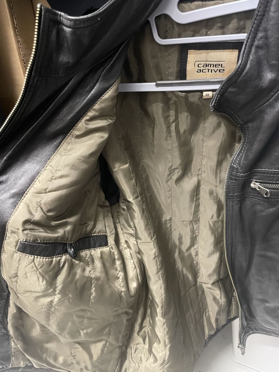 Camel Jacken: Camel Lederjacke Herren Gr 50 Schwarz NEUWERTIG – Neu (gemäss Beschreibung) aus Hitzkirch von DM_7 3