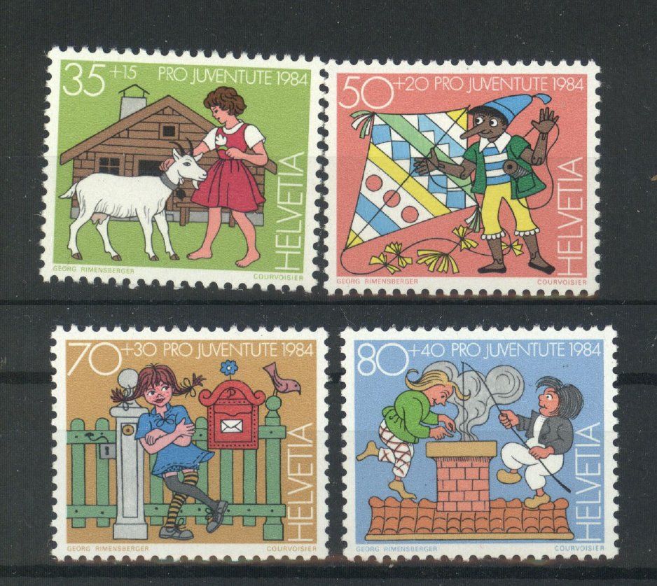 Alle Briefmarken: 1984, Pro Juventute ** – Gebraucht aus Willisau von Vollstempel
