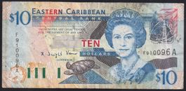 Antigua Eastern Caribbean Staates 10 Dollars 2003