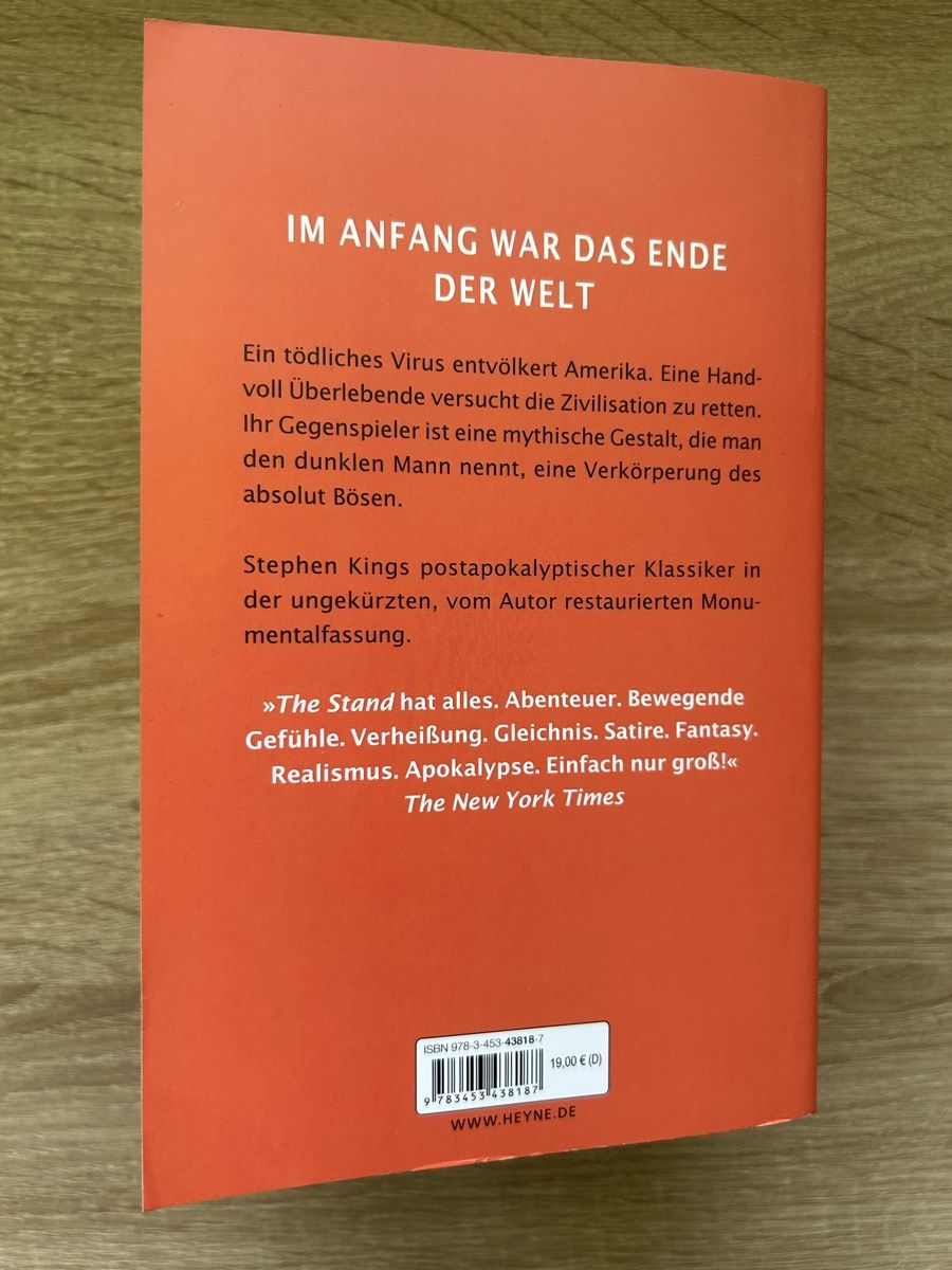 Bücher: Stephen King The Stand – Gebraucht aus Arbon von Bobbyx777 3