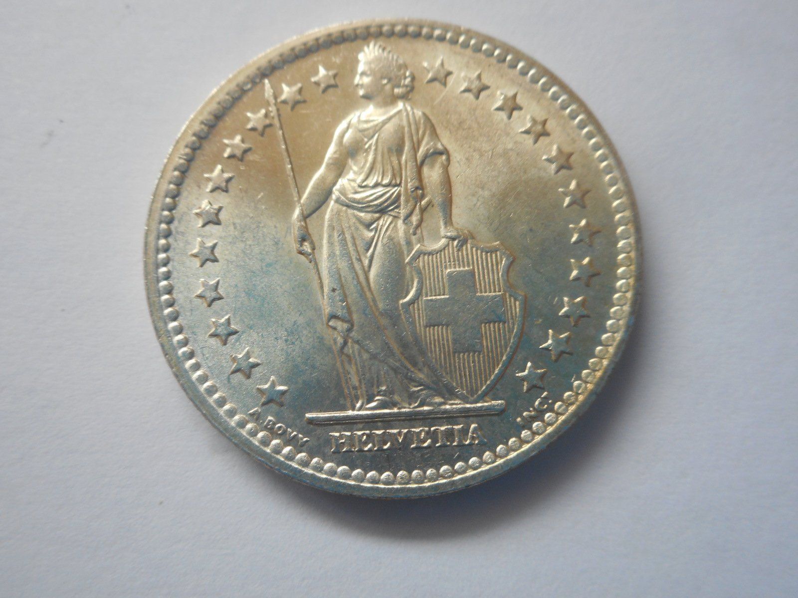 Tutti le monete: 2 Fr. 1944 silber unz/stgl – Nuovo (secondo la descrizione) da Kriegstetten venduto da pizlad2010 2