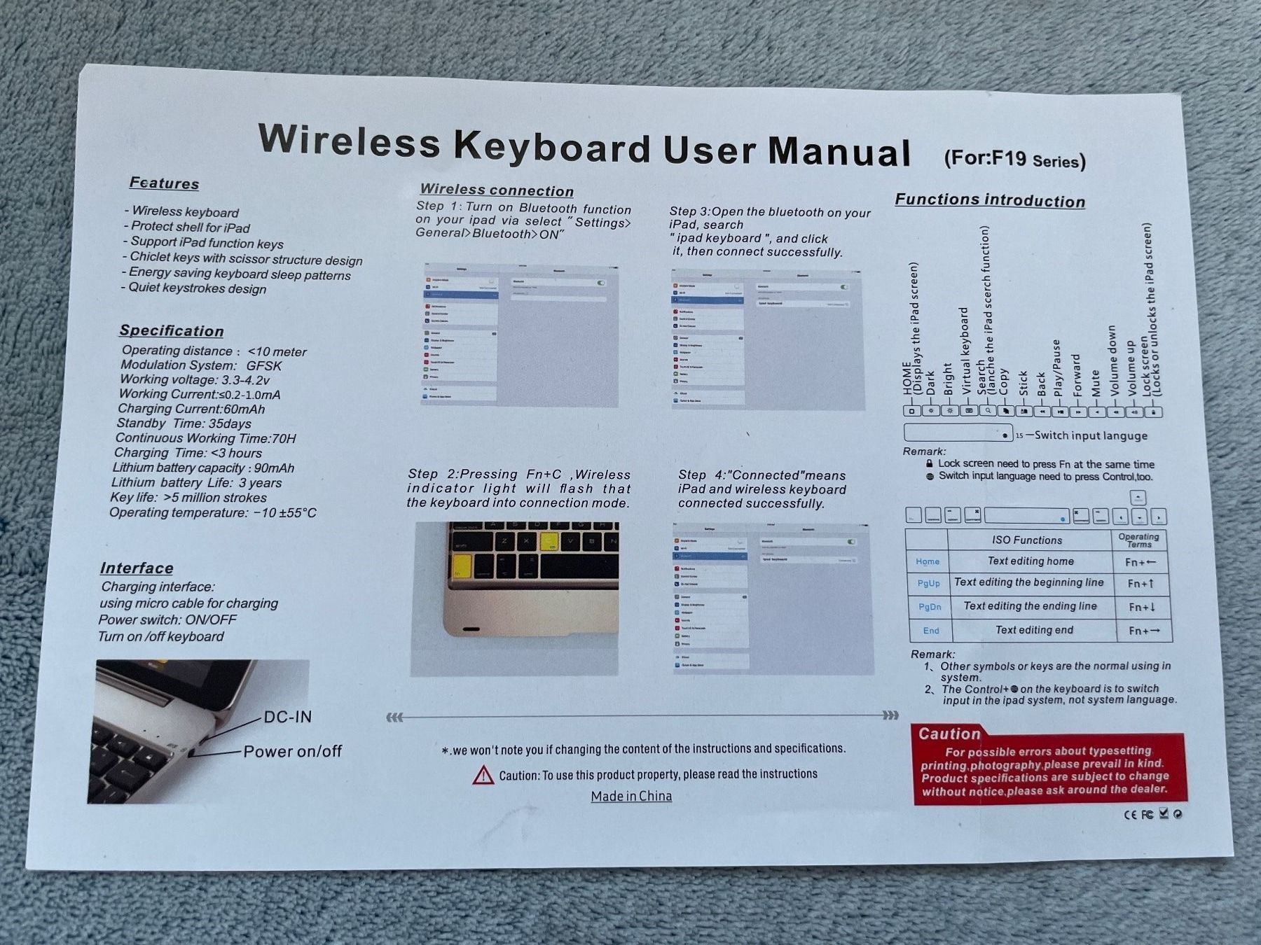 Claviers: Wireless Keyboard Bluetooth – D'occasion à MAGDEN par GoldenEagle2020 4