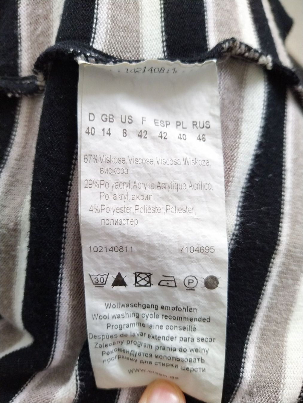 Pullover & Sweatshirts: Pullover 3/4-Ärmel (67% Viskose) – Gebraucht aus Triesen von kunterfund 5