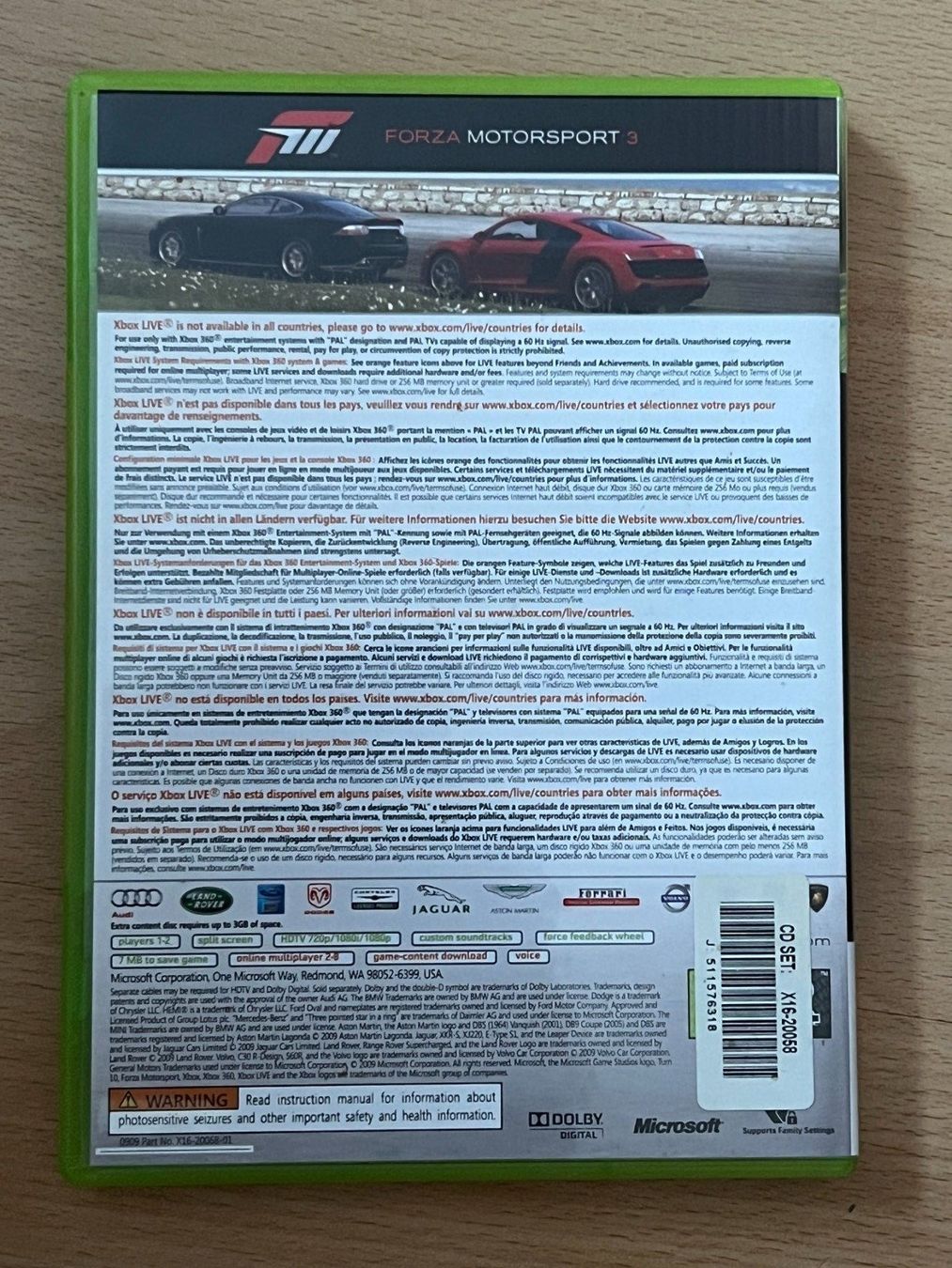 Giochi: XBox Bundle Copy Motorsport – Usato da Balzers venduto da Alannah 1