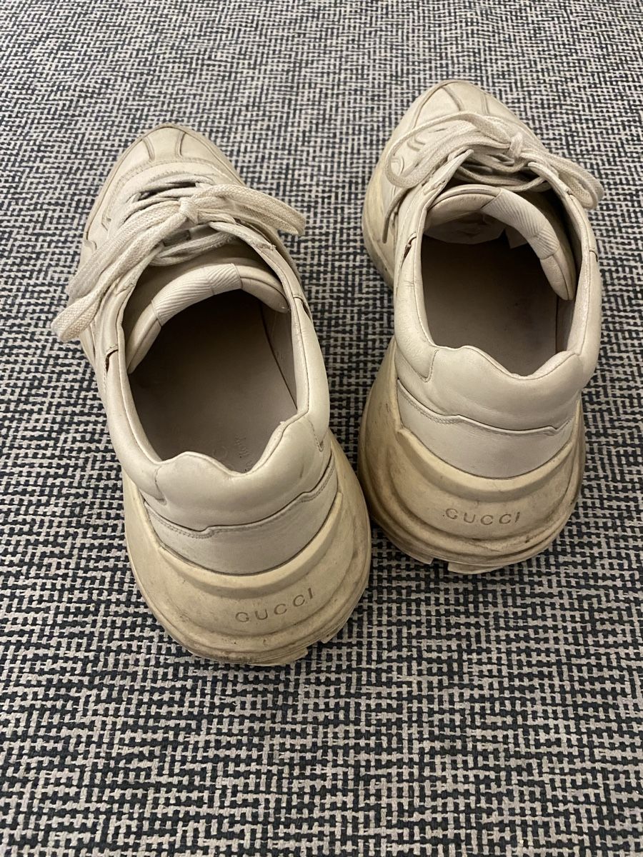 Gucci Scarpe da uomo: Gucci - Baskets en cuir taille 43 – Nuovo (secondo la descrizione) da Genève venduto da TheMattiBoutique 2