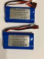 Lithiumbatterie 18650, 7.4V 3500 mAh, 2S,  2  Stück