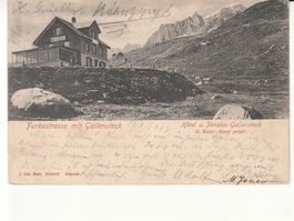 Gallenstock Furka 1903, mit Stempel Hotel Galenstock