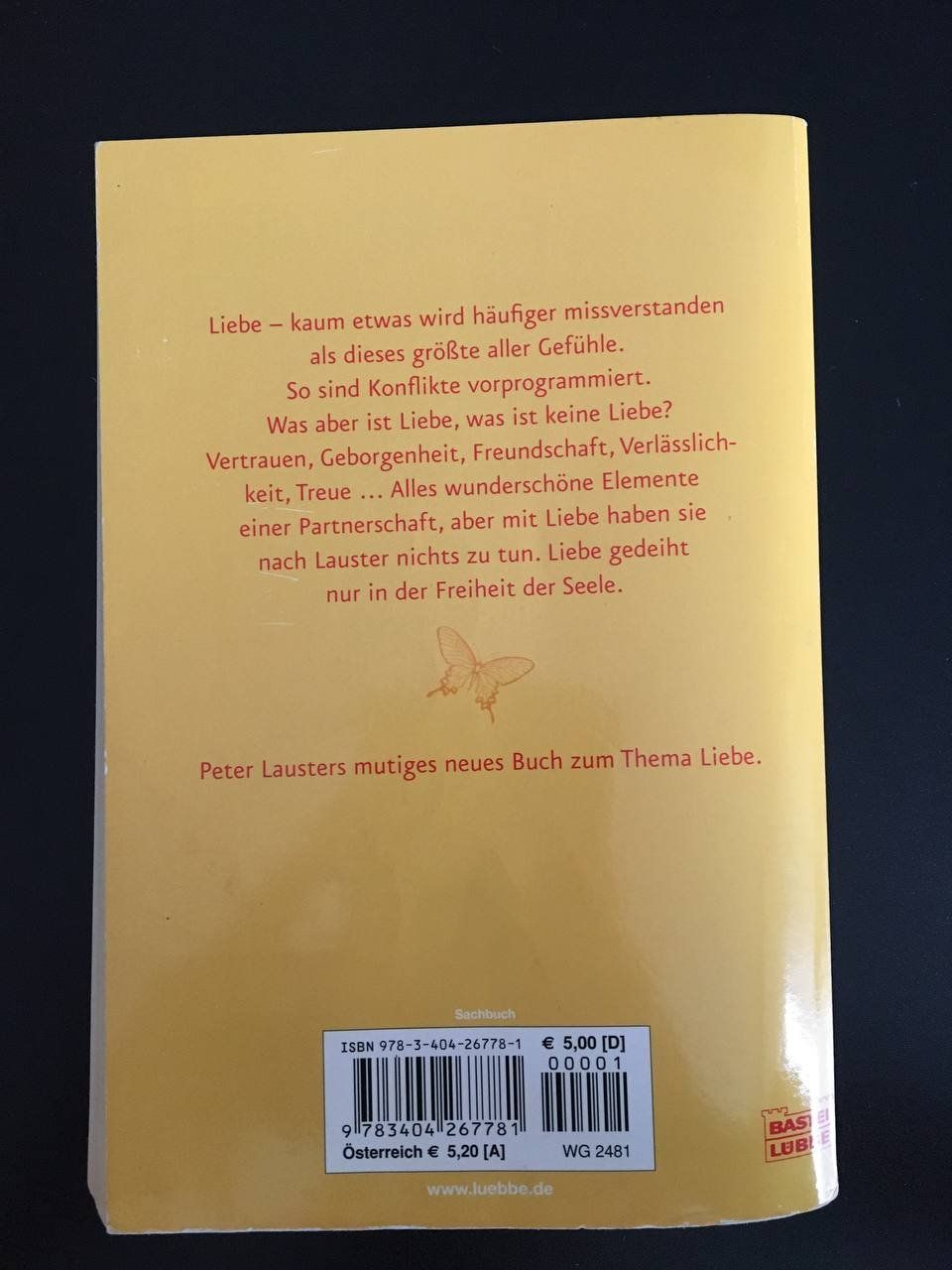 Libri: Die Liebesformel - Peter Lauster – Usato da Frauenfeld venduto da SCHATZtruhe_369 1