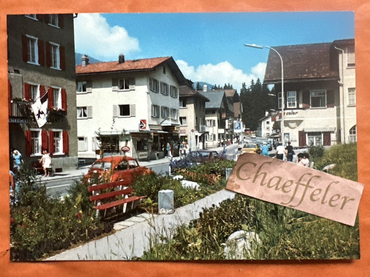 Cartoline postali: Lenzerheide, Dorfstrasse, Graubünden – Usato da Zürich venduto da Chaeffeler