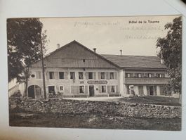 Alte PK / Hotel de la Tourne - Gelaufen 1914