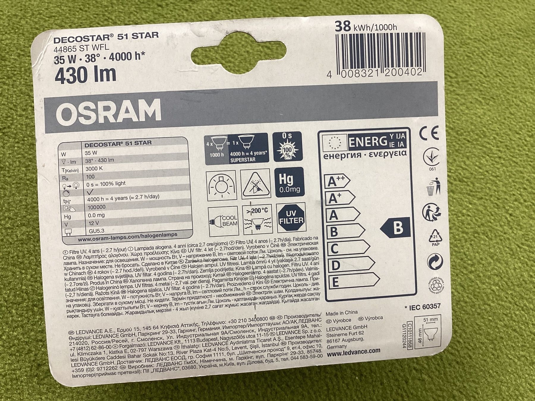 Osram Lampade: Osram DECOSTAR 51 STAR – Nuovo e nell'imballaggio originale da Wangs venduto da spetzial 1
