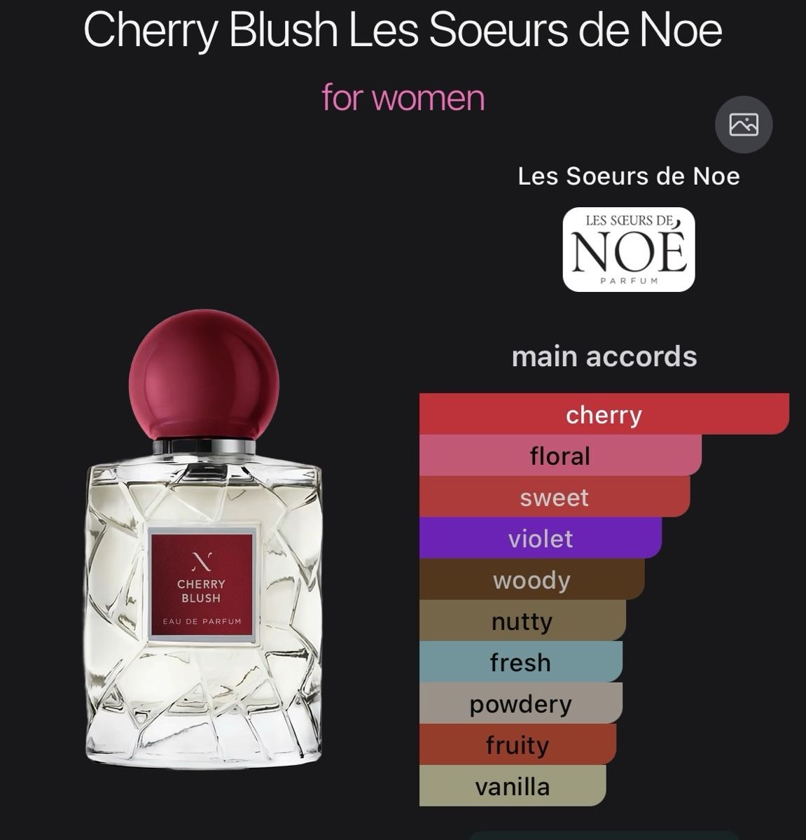 Profumi & Eau de Toilette: NICHE - 2ml EDP Cherry Blush by Les Sœurs De Noé – Nuovo (secondo la descrizione) da Genève venduto da StaceyH 1