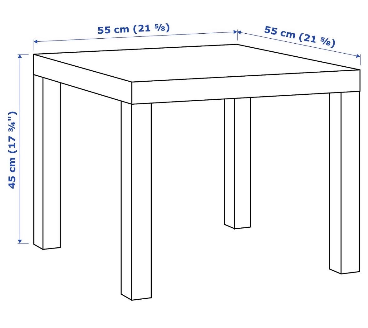 Ikea Tische: IKEA Lack Tisch schwarz 55x55x45 – Gebraucht aus Wermatswil von taz_2nsf 1