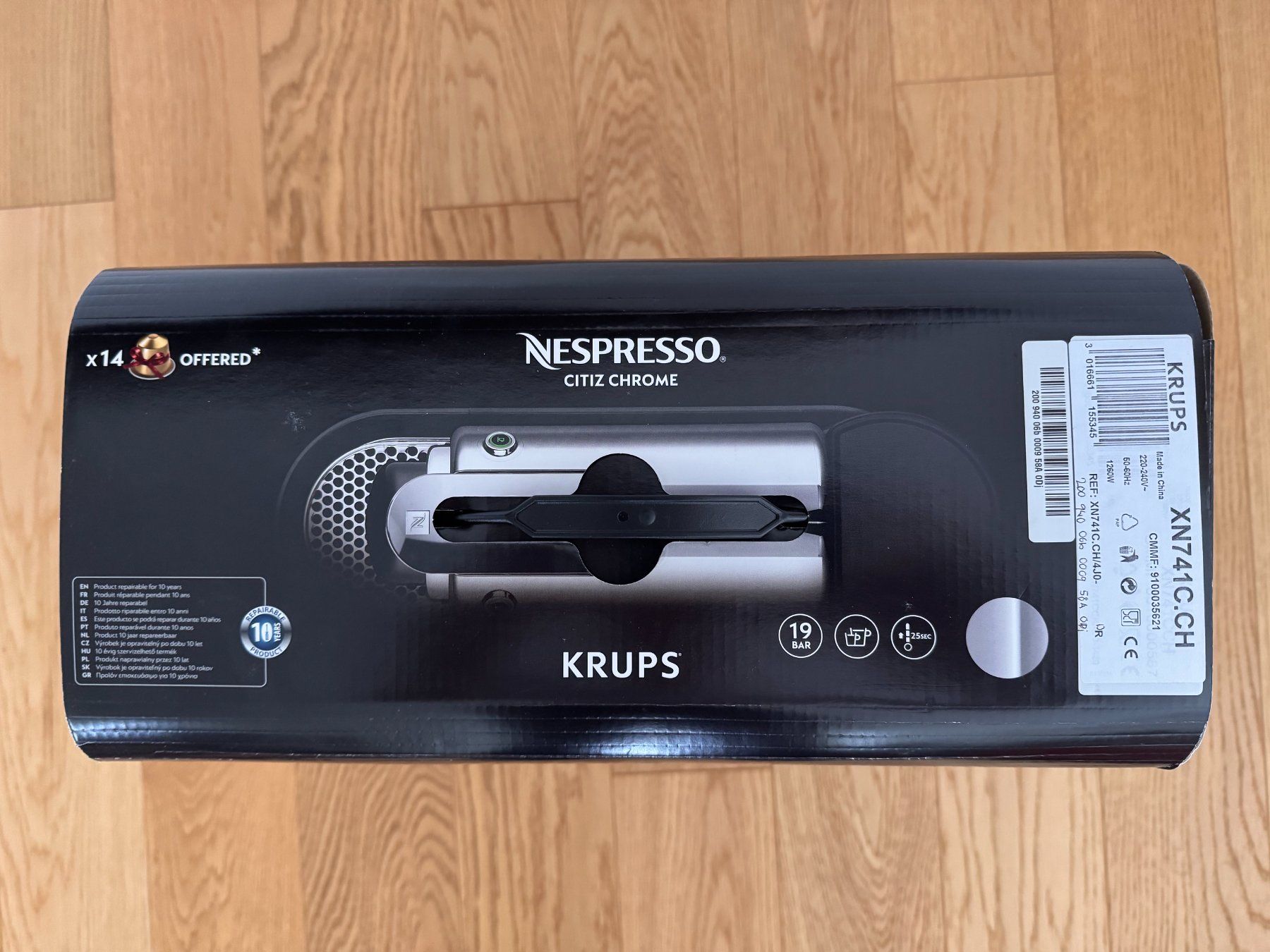 Nespresso Kaffeemaschinen & Espressomaschinen: Nespresso CitiZ Chrome – Neu und originalverpackt aus Neukirch (Egnach) von JuToGi 3
