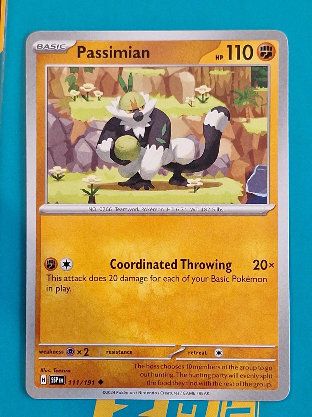 Pokémon Carte collezionabili: Passimian - Pokemon Surging Sparks – Usato da Altstätten SG venduto da GGsGameshop