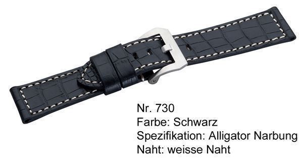 Uhrenband Leder extrabreit 26mm 4 Farben 3