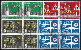 1956, PROPAGANDA, SBK 324-327 x 4, ET-0 BERN, GUMMI **, Ia!