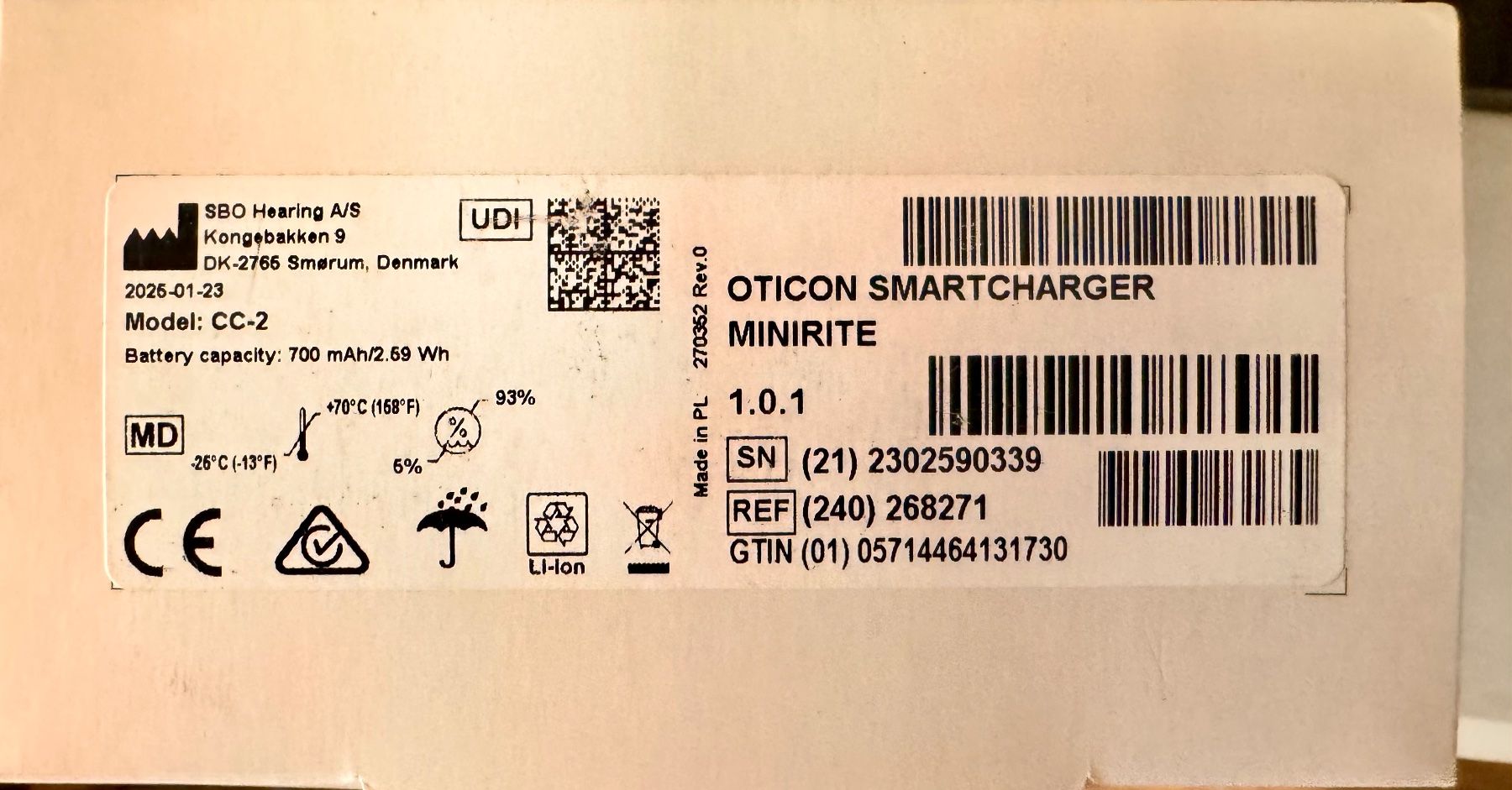 Caricabatterie: Oticon Intent smart Charger miniRITE  Model CC 2 – Nuovo e nell'imballaggio originale da Hermetschwil-Staffeln venduto da Sigmund57 3
