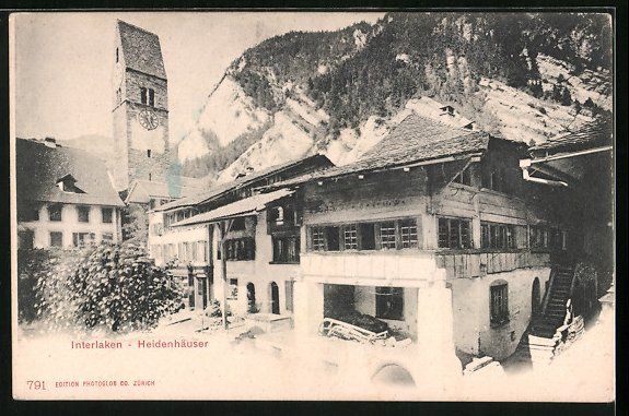 Cartoline postali: AK Interlaken, Heidenhäuser – Usato da Berlin venduto da bartko-reher