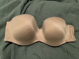 Victoria's Secret Bandeau-BH Grösse 32C Beige